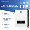 daxtromn 10.2kw 온/오프 그리드 타이 태양 광 인버터 하이브리드 48V 500VDC 160A 2MPPT SOLAR 충전 순수 사인파 인버터 220V 듀얼 출력 Wi -Fi