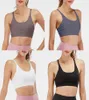 Sujetador deportivo lu yoga bra ropa interior de mujer compatible con leggings de yoga espalda cruzada chaleco a prueba de golpes ropa de gimnasio mujeres corriendo fitness apretado3726493