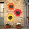 Dekoracje ogrodowe domowe wiszące kutego żelaza dekoracja kwiatów słonecznik rzeźby rzeźby