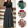 Mulheres femininas Mulheres de uma peça de mão longa de manga comprida Floral boho Party Bodycon maxi vestido de plus size roupas de biquíni formal