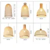 Pendant Lamps Chinese Lights Lantern El Tea Staircase LED Bamboo Light Hand Rattan Weaving Wood Lamp Lighting