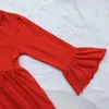 Giyim Setleri Noel Kızlar Kıyafetleri Çocuklar Butik Giyim Kıyafet Kırmızı fırfırlı kılıf elbise buzlanma fırfır ren geyiği pantolon seti 231108