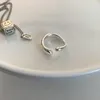 Pierścienie par nieregularna geometryczna pierścień palca wskazującego biżuteria geometryczna Przywracanie starożytnych sposobów Prąży stadnon