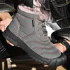 Stiefel Winter Männer Knöchel Leichte Rutschfeste Turnschuhe Outdoor Plüsch Schnee Warm Halten Slip auf Botas Hombre 231108