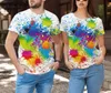 2023 Koszulki unisex męskie i damskie unisex moda mody nowatorskie tee 3d graficzne dorosłe T-shirty nastolatki Rozmiar 034