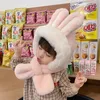 CAPS HATS KAWAII BABY HAT SCARF POYS GIRLS GIRLS GIRLIGA Hösten Winter Cartoon Cute Rabbit Ear Plush Varma hattar Barn Vindtät mössa 231108