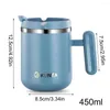 Mugs Stainless Steel Coffee Mug Insulated Water Cup Double Wall Teacup Travel Tumbler With Lid For Home Room Office Outdoor 450ml