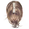 Syntetiska peruker soowee kvinnors hårstycke syntetiskt hår blond svart brun klipp i hår lockigt litet svans klo hästtail 231108