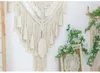 Decorações de Natal estilo nórdico parede pendurado macrame tapeçaria algodão boho decoração de casa quarto decoração de parede tapries boêmio el tecido arte 231109