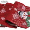 Bordslöpare Lidafish Christmas Cotton Linen Table Runner Christmas Wedding Restaurang Bord Tygdekoration 183 * 33cm 230408