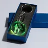 Keychains Lanyards Father's Day Gift K9 Crystal LED Key Chain Laser Graved Changeable Colorful Key Ring Dad Gift Keychain for Papa Trinket 230408