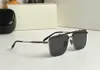 Lunettes de soleil carrées or lentille gris foncé hommes été Sunnies gafas de sol Sonnenbrille UV400 lunettes