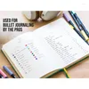 Cuaderno creativo A5 Bloc de notas Matriz de puntos Línea horizontal Página interior Cinta de dos colores