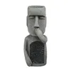 Garden Decorations Evil Easter Island Statues Pot Unika ansiktsplanterare Planter Kreativa harts Skulptur Planter med dräneringshål