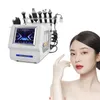 Geavanceerde 8 in 1 Hidrofacial Microdermabrasie RF Huidelasticiteit Verbeteren Whitening Scrubber Ultrasound Exfoliërend Bio Face Lifting Instrument