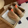 Designer laarzen klassieke dipper snowboots australië ultra mini laars tazz schapenleer leer wol platform schoenen kastanje zwarte winter Australische laarzen