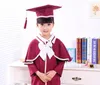 Robes de baptême Enfants Étudiant Académique Robe Uniformes Scolaires Enfant Graduation Costumes Maternelle Fille Garçon Dr Costume Docteur Costumes Avec Chapeau 230408