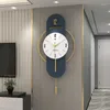 Настенные часы, светящиеся роскошные модные простые часы для гостиной, персонализированные креативные украшения, современные бытовые часы