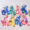 Bonito dos desenhos animados chaveiro boneca de borracha macia criativo bonito pvc chaveiro do carro pingente pequeno presente atacado melhor qualidade