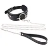 Anhänger Halsketten Schwarz Sexy Vegan Choker Punk Harajuku Goth Kragen Kette Traktion Halskette Leder Bondage Cosplay Party SchmuckAnhänger