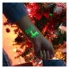 Autres autocollants décoratifs Autocollant de tatouage temporaire de Noël Glow Elk Bonhomme de neige imperméable lumineux brillant dans la décoration de fête sombre Dhyw0