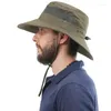 Berets Camoland Moda Verão Bucket Chapéu Homens Ao Ar Livre Pesca Caminhadas Praia Chapéus Malha Respirável Anti UV Sun Cap Pescador