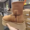 Bottes de neige courtes Classic Dipper nouvellement arrivées pour femmes, bottes d'hiver élastiques et fines avec fermetures éclair latérales à la mode et polyvalentes, chaussures en peluche et en coton épais