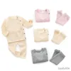 衣類セットベビー服セット綿春の新生児少年幼児幼児服のトップスとパンツニットセーターベイビーパジャマセット