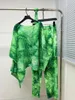 Pantaloni a due pezzi da donna Miyake a pieghe Set Top ampio autunno Moda casual Halo Dye stampato