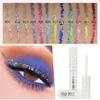 Combinatie van oogschaduw/voering 12 kleuren Vloeibare glitter eyelinergel Ogenmake-up Waterproof Vloeistof Kleur eyelinerpotlood Matte paarse pen Make-up Cosmetica 231109