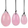 Cristal naturel Rose Quartz Yoni oeufs pour femme vagin guérison Massage cristal naturel puissance pierre Yoni oeuf Sex Toy4346817