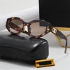 Designer Sunglasses for Women Luxury Men Sun Glasses Oval Metal Frame Shades Lunette Leopard Print Plated Gold Silver Polarized Beach Proof Mz044 0ZXP L02 L02D