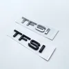 TFSI-märke för Audi A1 A3 A4 A5 A6 A6L A7 A8 S3 S6 Q3 Q5 Q7 TT S RS 3D Krom Glänsande Svart Bakre Brev Emblem Dekal Bra kvalitet