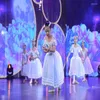 ステージウェア2023ブルーバレリーナドレスガールズバレエスカート子供のためのロングダンス女性パフォーマンスコスチュームスリングベリー