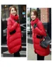 Women's Down Parkas winter loose thick black red navy blue puffer down jacket for womens and long sections Womens coats zln231109