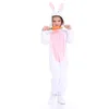 Särskilda tillfällen Halloween Bunny Costume for Kids Carnival Animals Jumpsuit unisex Rabbit Onesie Easter Pyjamas White Sleepwear 231108