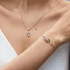 Charm Bracelets Korean Light Luxury Tulip Flower Bracelet Vintage Aesthetics Enamel Colorful For Women Party Jewelry Gift