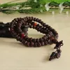 Bracelet en graines Ruyi Bodhi noires naturelles, petit Style brin, 108 perles de prière bouddhiste Mala, pour hommes ou femmes, vente en gros