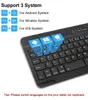 Tastiere Tastiere Tastiera da ufficio portatile muta da 10 pollici per Android e Windows Mini 7 Tastiera Bluetooth wireless illuminata colorata R231109