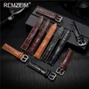 Titta på band Calfskin Leather Watch Strap 18mm 20mm 22mm 24mm Watchband For Women Men Watch Accessories Solid Black Brown 231109