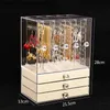 Jewelry Boxes Jewelry Organizer Box Storage Large Size Transparent Acrylic Display Case Hanging Necklace Earrings Jewelry Boxes Stray Kids Q231109