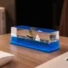 Decoratieve objecten Beeldjes Titanic Cruise Drift Fles Vloeistof Zandloper Schip zal nooit kapseizen Drijvende boot Kantoor Tafelversieringen Woondecoratie Geschenken 231109