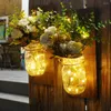 Lampada da parete Jar Appliques LED String Light Remote Control Hanging Decoration Giallo