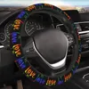 Steering Wheel Covers Love Is LGBT Cover Universal 15 Inch Car Accessories Anti-Slip Breathable Elastic Truck Protector
