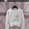 maglioni da donna pullover a maniche lunghe lettera femminile autunno inverno abbigliamento da donna bianco sciolto maniche lunghe eleganti top casual