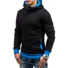 Herren Hoodies 2024 Langarm Sweatshirts Reißverschluss Kapuzenpullover Stehkragen Herren Sweatshirt Top Jacke Mantel Schwarzer Pullover