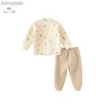 Pyjamas Dave Bella fille garçons enfants pyjamas ensemble 2023 automne hiver vêtements de nuit nouvelle mode décontracté confortable deux pièces DB4238265L231109