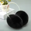 Ear Muffs Women Girls Winter Fluffy Plush Earmuffs Imitation Pearl Beaded pannband förtjockas varmare Princess Kids Party Styling Headwear 231109