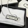 Collane regalo placcate in argento 925 Designer Accessori di gioielli di marca Stile di moda Collane d'amore per donna Collana con pendente a lettera in acciaio inossidabile di alta qualità