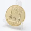 Konst och hantverk Guldpläterat minnesmynt från Saudi Palace Commemorative Medal